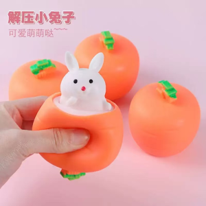Carrot Pop-up Rabbit Squishy