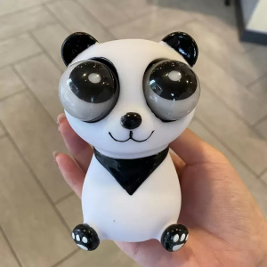 Pop-eye Panda Squeeze Toy