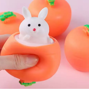 Carrot Pop-up Rabbit Squishy